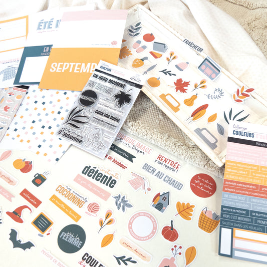 Kit Scrapbooking - Couleurs d'automne