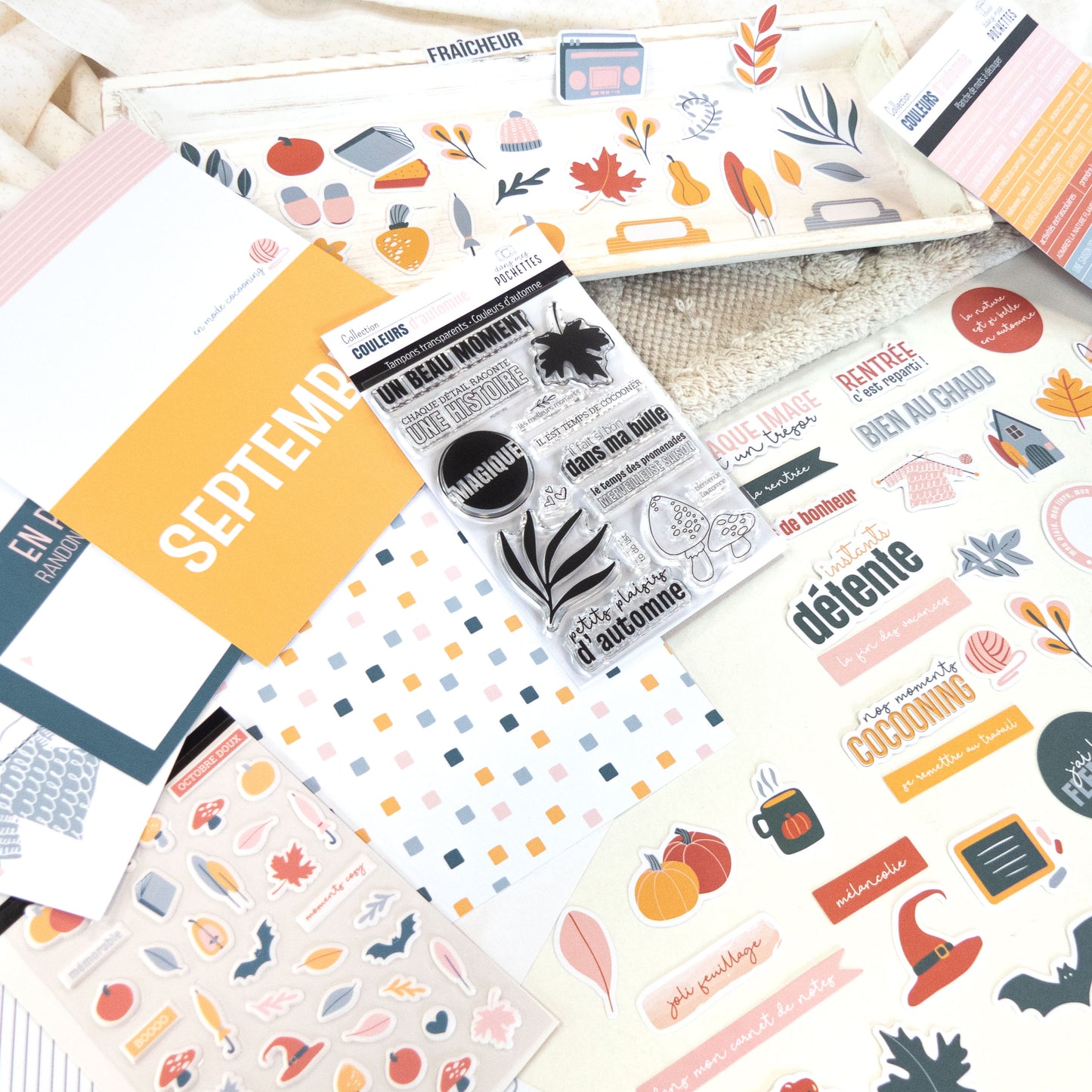 Kit Scrapbooking - Couleurs d'automne