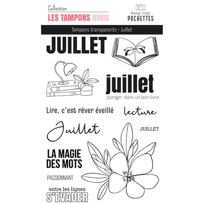 Tampons transparents - Juillet