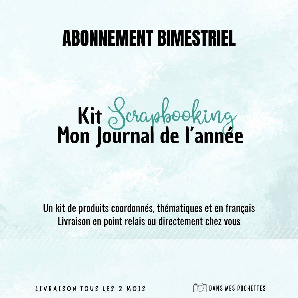 Abonnement Kit Mon Journal de l'année - Version Scrapbooking